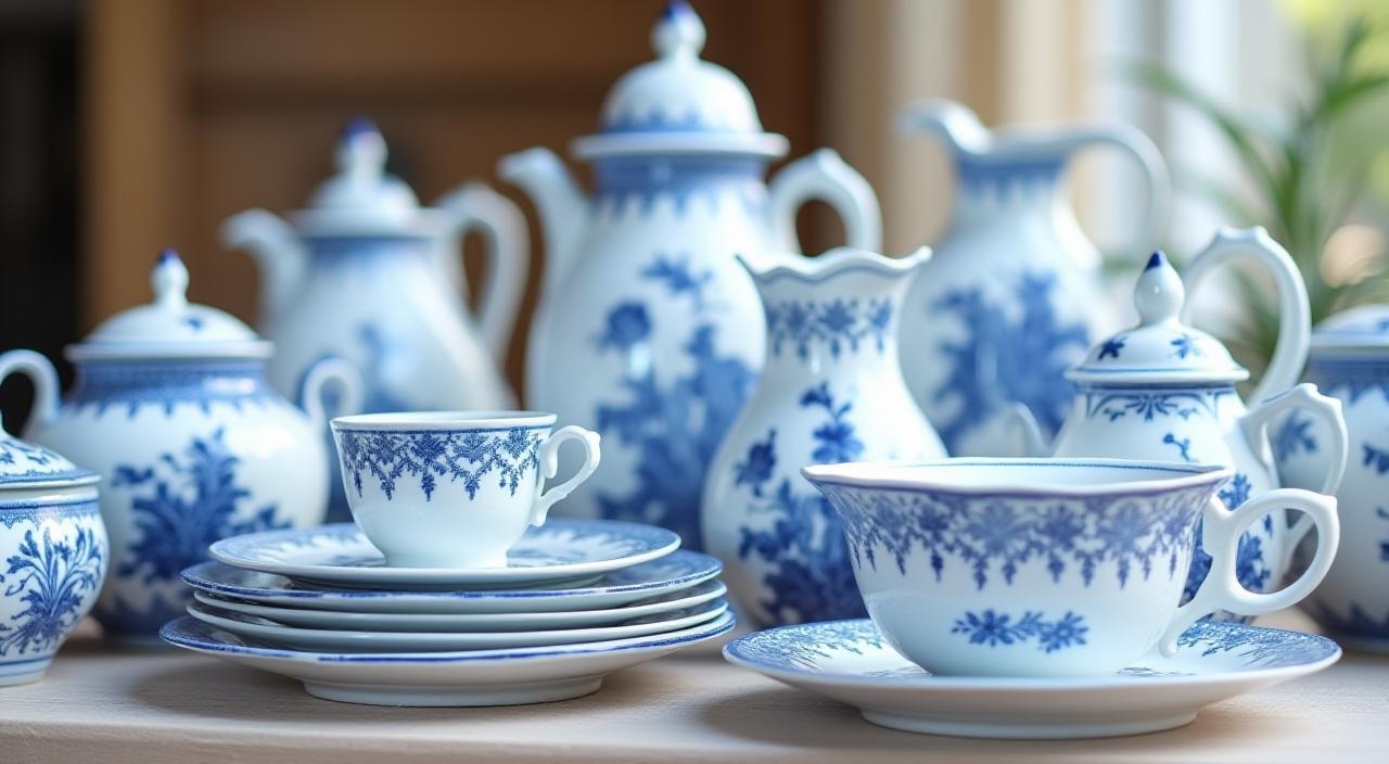 Centrale collectie handgemaakt Delfts blauw porselein